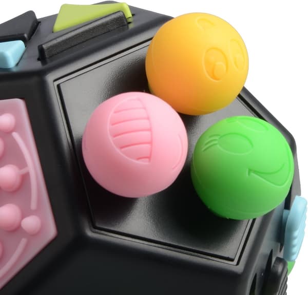 Stressavlastende leker 12 sider Fidget angst Stressavlastningskube D