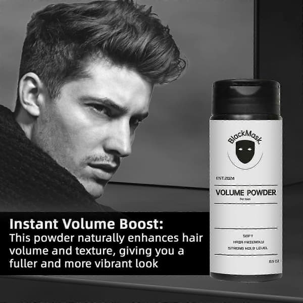 BlackMask Hårstylingpuder, Volympuder Ger Omedelbart Textur & Volym 40g 3st