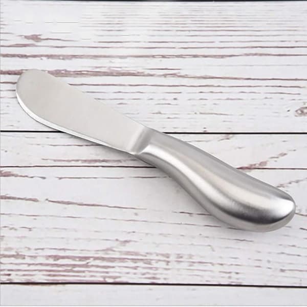Sett med 4 smørkniver i rustfritt stål 13,5 cm