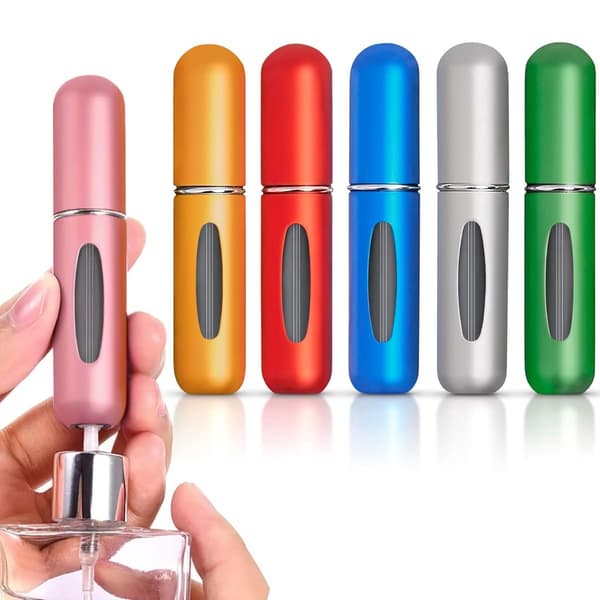 6-pack of perfume bottles - 5ml - refillable mini travel perfume bottles - empty bottles