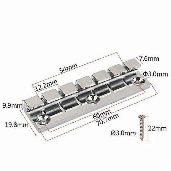 Metall 6-strängad ankartyp stallstycke med skruvar för Lap Steel SG-gitarrdelar