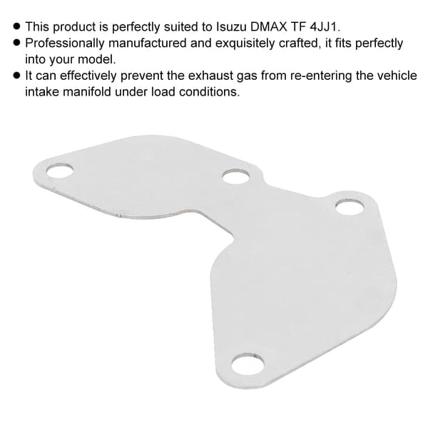 EGR-dekselplate i rustfritt stål, erstatning, passer til Isuzu DMAX TF 4JJ1 0.1