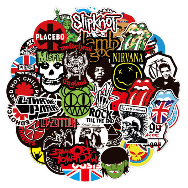 200 bänditarraa, rock and roll -musiikkitarrat, punk rock