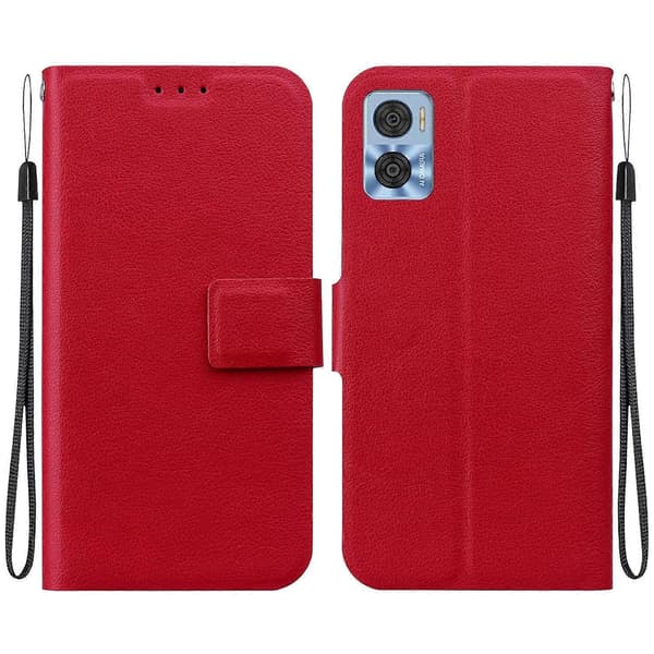 Ultratyndt PU-deksel til Motorola Moto E22 / Moto E22i Red