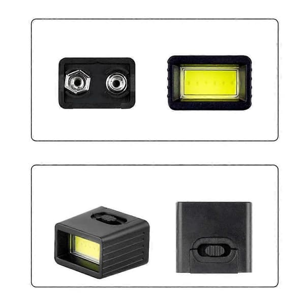 Praktisk og vakker 9V batterilommelykt 9V Mini LED nøkkellys Lys Batteri ikke inkludert D2F9 S9X3