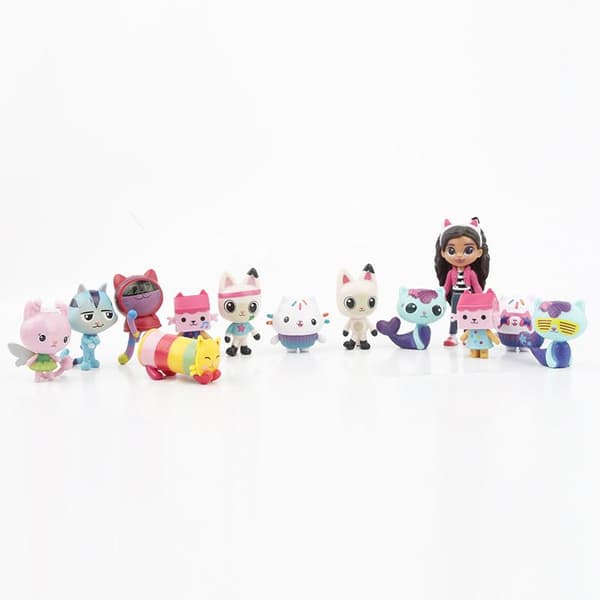 13 st/set Gabby's Dollhouse Figur Modell Leksaker Dockor Tårtdekoration Barnpresent