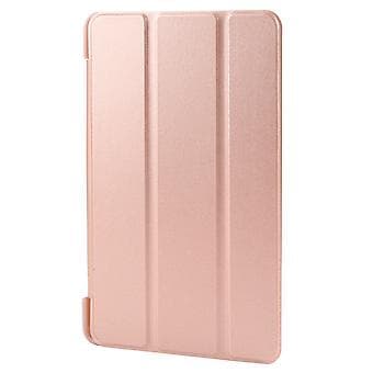 Kolminkertainen nahkakotelo Samsung Galaxy Tab A9 -tabletille (ruusukulta)