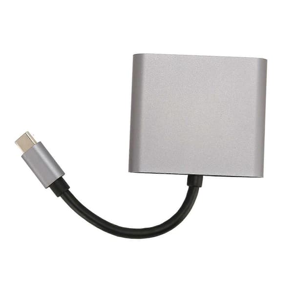 Type C til dobbelt HD-adapter USB C til dobbelt HD-dockingstation MST Multi-skærmvisning HD 4K-adapter
