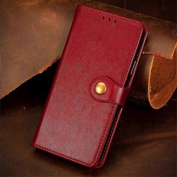Etui til Motorola Moto E6 Play Etui Deksel Retro Flip Lommebok Magneti...