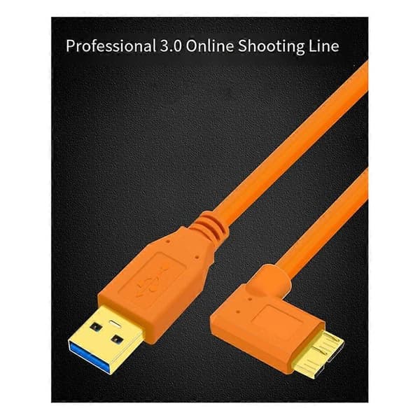 5m USB-C til Micro-B 3.0 Tethering Kabel til Canon 5D Mark IV 5DSR 1DX2 til Nikon D850 D5 Kamera Tethered Shooting TypeC