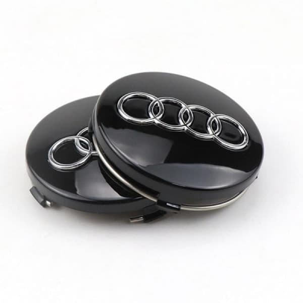 4 pcs Hubcaps for Audi cars with 68 mm outer diameter, compatible with A1, A3, A6, C5, Q7 D