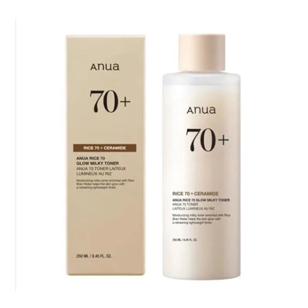 [ANUA] Rice 70 Radiant Milk Toner - 250ml - Britisk selger 2025