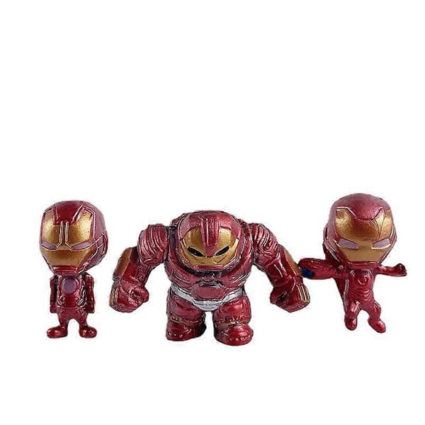Praktisk och vacker Iron Man Spider-Man Avengers: Endgame 12-delars Thanos Thor samlarfigurdisplay-set