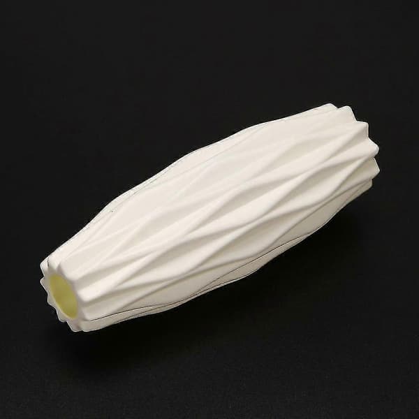2x Blomvas dekoration hem plastvas vit imiterad keramik blomkorg nordisk dekoration