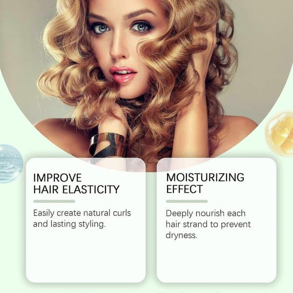 Naturlig lockstylingkräm - lockstyling, volymgivande, fixerande, glansig, elastisk naturlig lockkräm