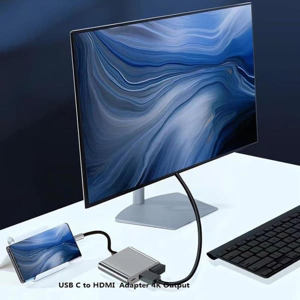 USB C - HDMI -moniporttisovitin, USB Type-C - 4K HDMI / USB 3.0 & USB-C PD -pikalatausportti, digitaalinen AV-sovitin