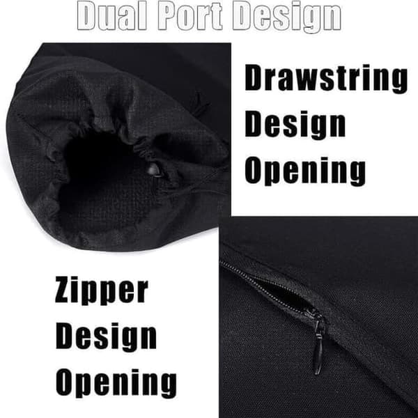 2-pack drawstring collection bags for leaf blowers - practical bags for leaves and garden waste