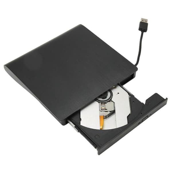 USB3.0 Ekstern DVD-brenner Ultratynn Ekstern DVD-stasjon med USB C-adapter for bærbare datamaskiner og PC-er