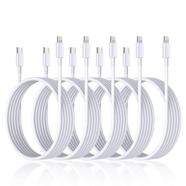 (5 st) iPhone-kabel för Apple 11/12/13/14 USB-C till Lightning 1 m Vi 1 meter