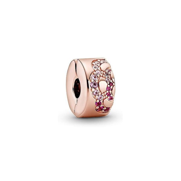 Pandora 925 Sterling Silver Spänne med Guld Solspänne Pärlarmband DIY Tillbehör 17