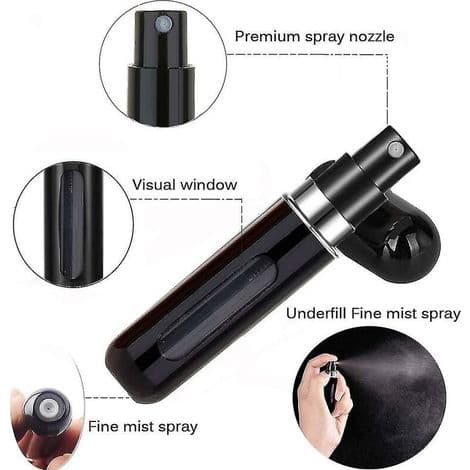 Perfume Atomizer, Refillable Travel Size Perfume Bottle, Leak-Proof