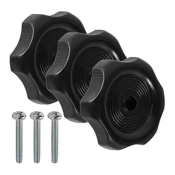 3-pack Svarta 1-tums RV Fönsterventilvred