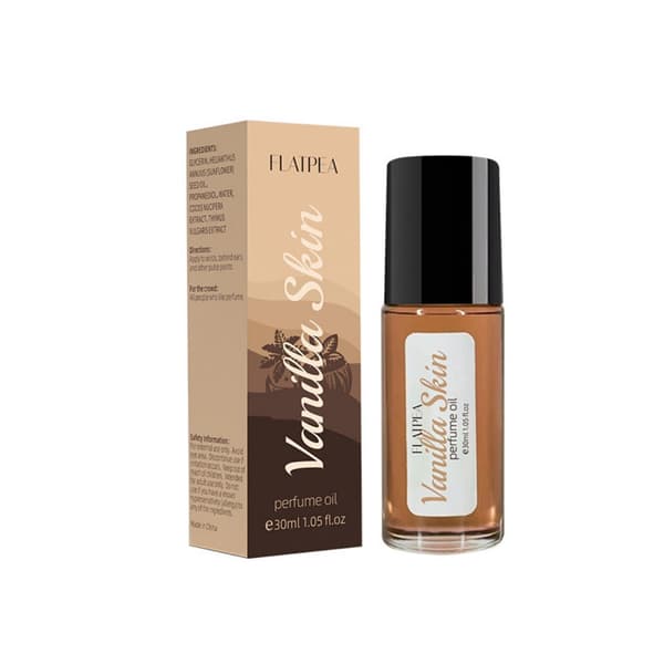 Vanilla Coconut Roll-On Perfume. 30ml. Portable. Long-lasting scent for wrists and neck.