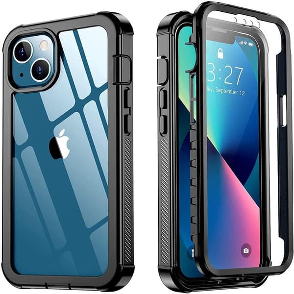 Shockproof Defence C4U Elegant Beskyttelsescover til iPhone 13 Mini 5.4 Tommer Sort