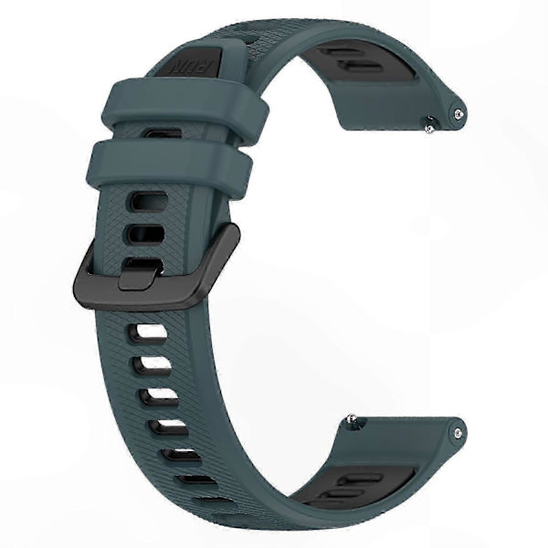 Dobbeltfarvede 18 mm silikone urremme til Forerunner 265S erstatningsrem Multicolor Style C