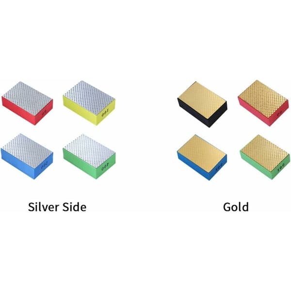 Sæt med 4 diamantslibeblokke til glas, granit, marmor, sten