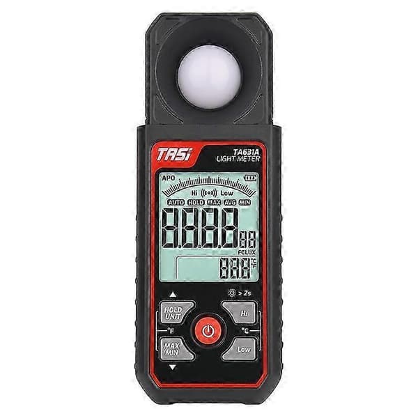 Belysningsmåler Lys Testinstrument Lysstyrke Lysmåler TA631A 26s