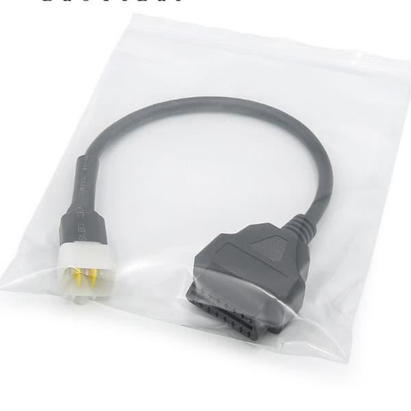 6-pins til OBD 16-pins adapterkabel Motorsykkel Feildeteksjon Kontakt for Delphi
