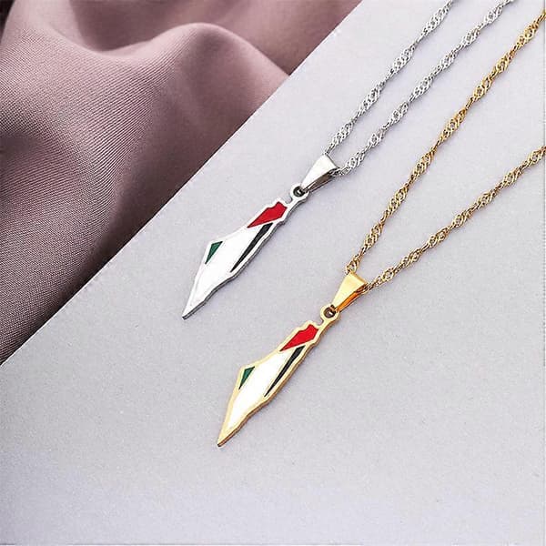 Palestina Hängsmycke Halsband Silver guld Smycken Silver