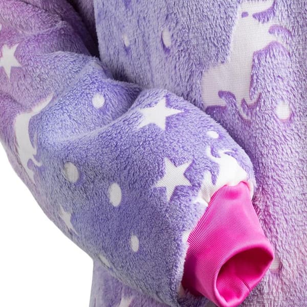 Oversized Hættetrøje med Hætte - Filt_MGF Purple