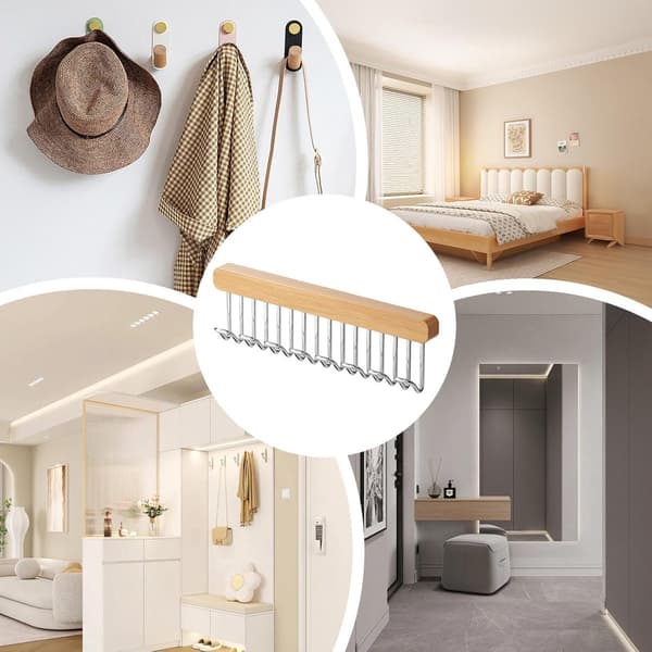 Clothes Hanger - Clothes Rail - Extendable - Hook Extendable Clothes Hanger - Non-Slip Hangers with 8 Hooks - Multifunctional Hanger