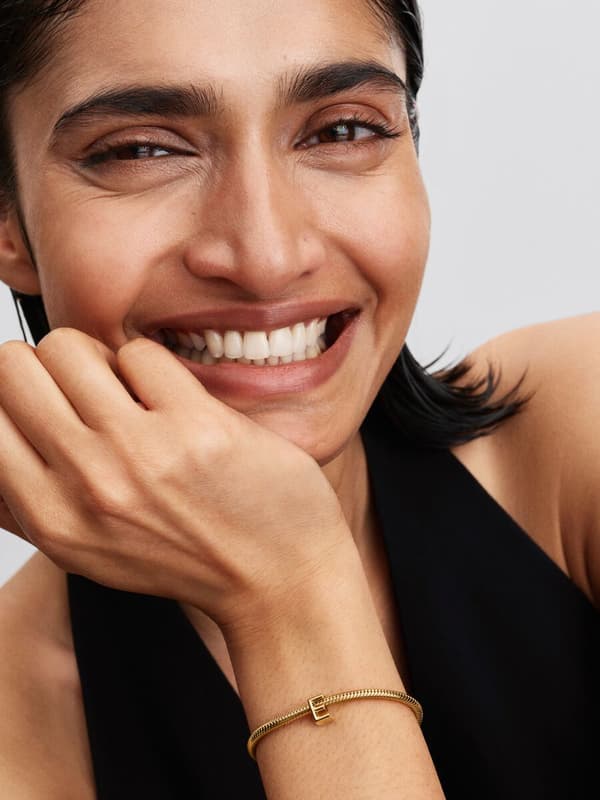Pandora - Bogstav E Alfabet Charm - 14k guldbelægning