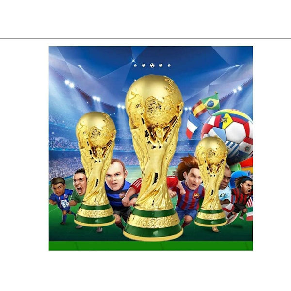 Qatar VM-trofæ, Guldpokal-trofæer med brugerdefineret gravering, Ejer en samlerversion af verdensfodboldens største pris (5,11 tommer)