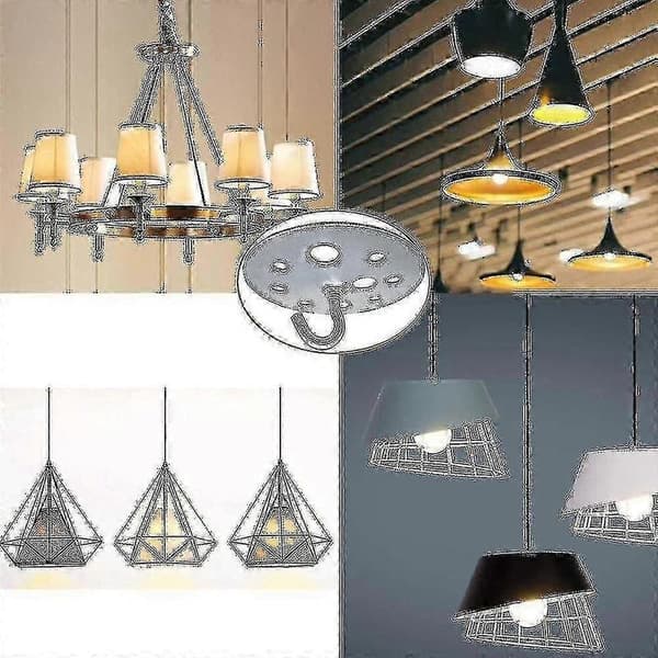 Metal Ro Base Loft Hook 90mm Heavy Duty Chandelier Hook Fitting, 2 Styk