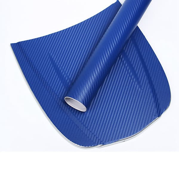 Carbon Fiber Style 3D Thicker Decorative Protective Wrap Roll for Car Exterior Decal Blue 1.52mx30cm