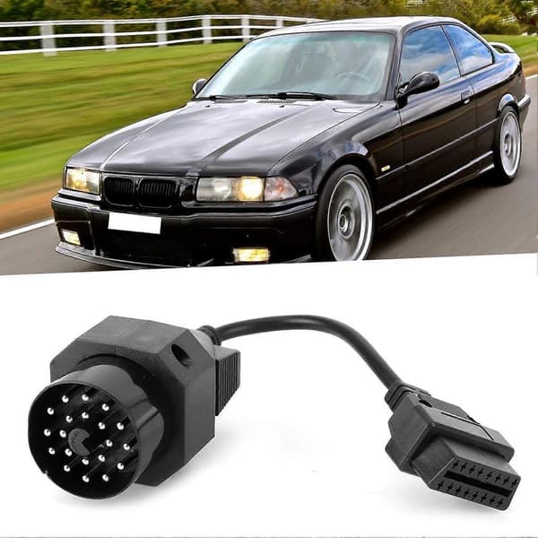 OBD2-adapterkabel 16-polet hun til 20-polet diagnostisk ledningsstik passer til E36 E39 X5 Z3