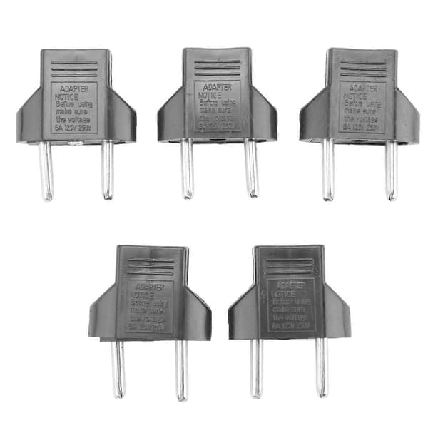 5X USA US til EU Euro Plugg Omformer Reiselader Adapter AC Strømplugg Adapter