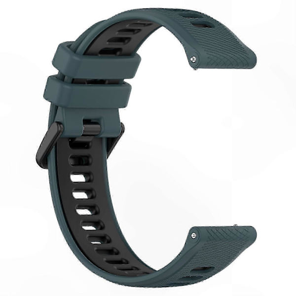 Dobbeltfarvede 18 mm silikone urremme til Forerunner 265S erstatningsrem Multicolor Style C