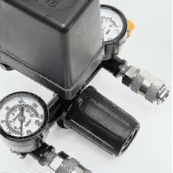 Kompressortrykkregulator med trykkbryter med dobbel skjerm