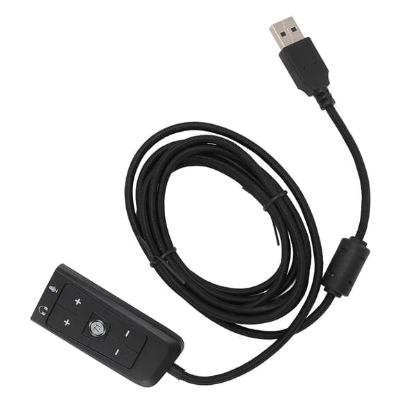 USB til 3,5 mm Jack Lydkort Adapter med Hovedtelefon- og Mikrofonstik til Kingston HyperX Cloud II