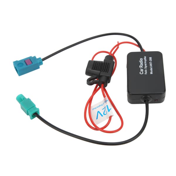 Radioantenne Signalförstærker FAKRA II Interface 12V 75Ohm AM FM Antenneforstærker til biler 0.1