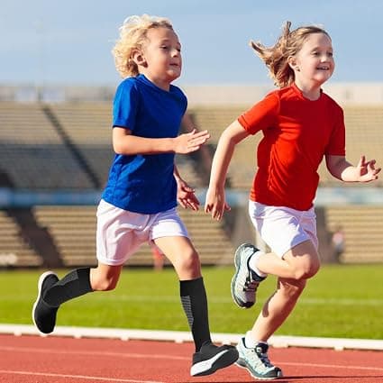 Atletiske Fodboldstrømper til Børn, 2 Par Knæhøje Strømper til Ungdom Bo