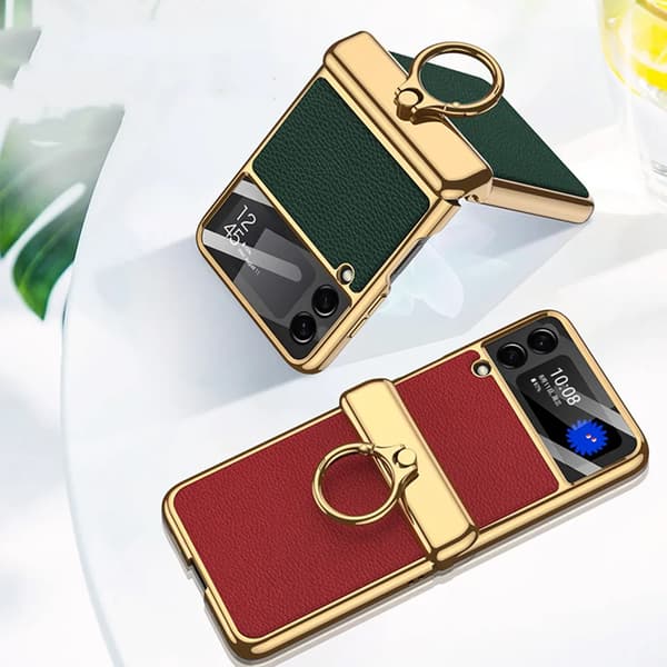 Etui til Samsung Galaxy Z Flip 3 - Magnetisk - Ringholder svart