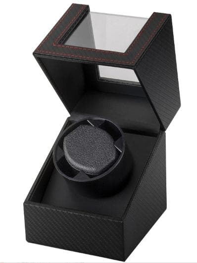 Single Watch Winder with Japanese Motor, Super Quiet Motor Technology for Automatic Watches, Exquisite Construction with Soft Inner Lining, AC