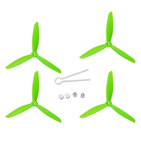 4X Plast Tre Propel Erstatning Til MJX B HS700 Green