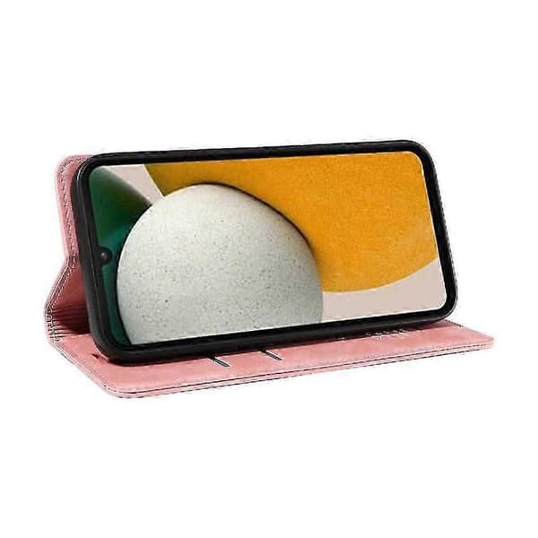 PU-läder magnetiskt folio plånboksfodral för Samsung Galaxy A15 Slim P... Pink